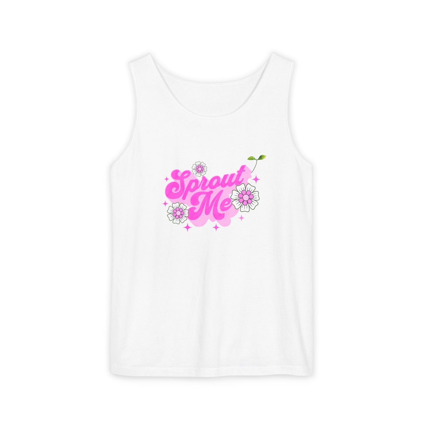 "Sprout Me" Pink Tank Top