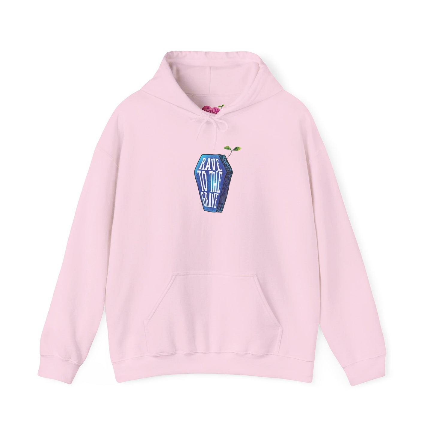 "Rave to the Grave" Blue Hoodie