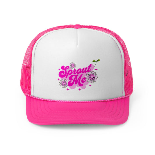 "Sprout Me" Pink Trucker Hat