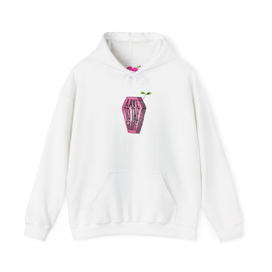 "Rave to the Grave" Pink Hoodie