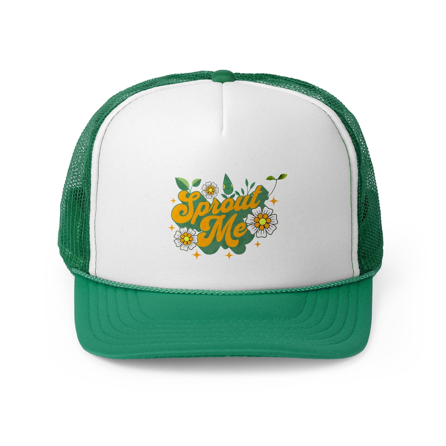 "Sprout Me" Yellow and Green Trucker Hat