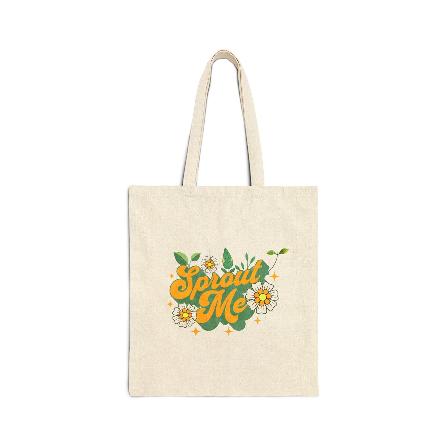 "Sprout Me" Yellow and Green Tote Bag