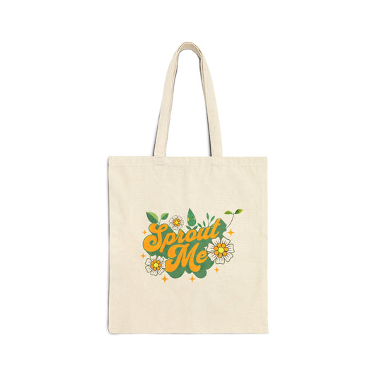 "Sprout Me" Yellow and Green Tote Bag