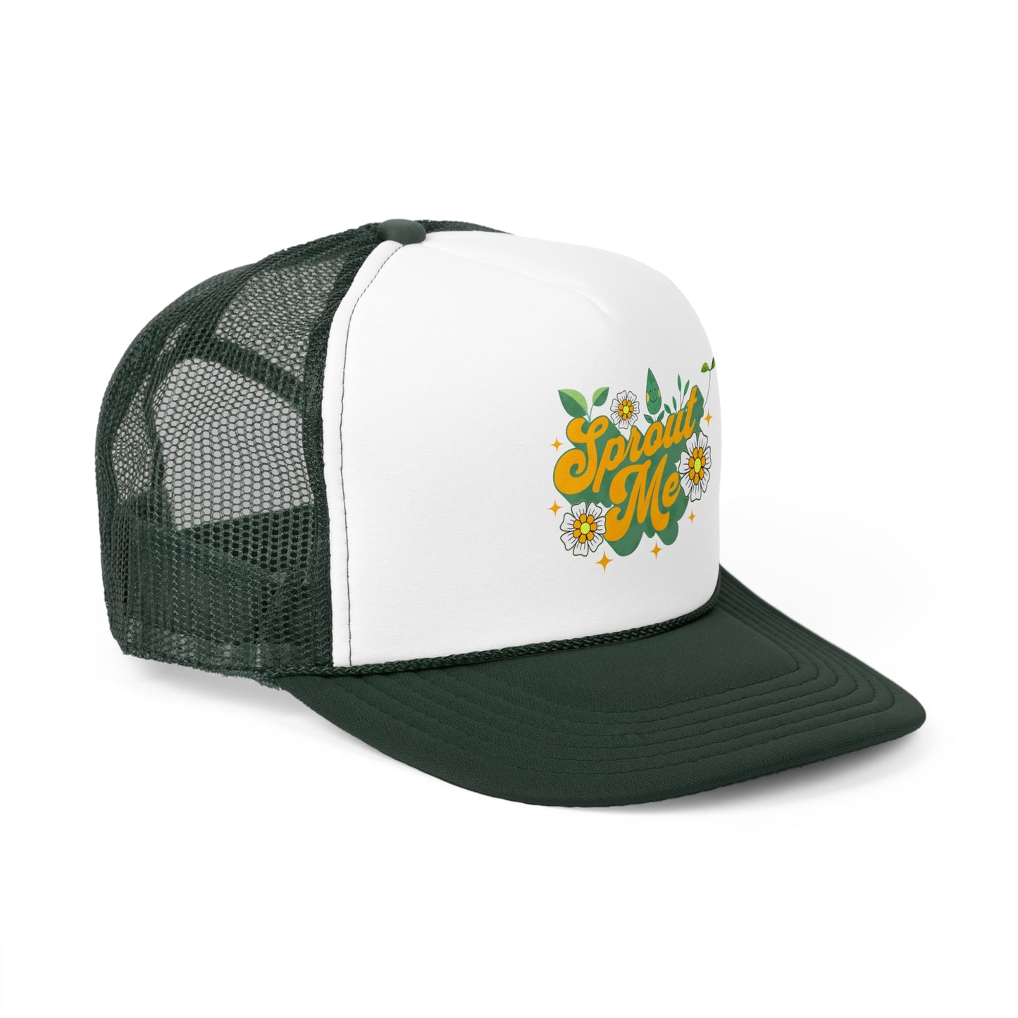 "Sprout Me" Yellow and Green Trucker Hat