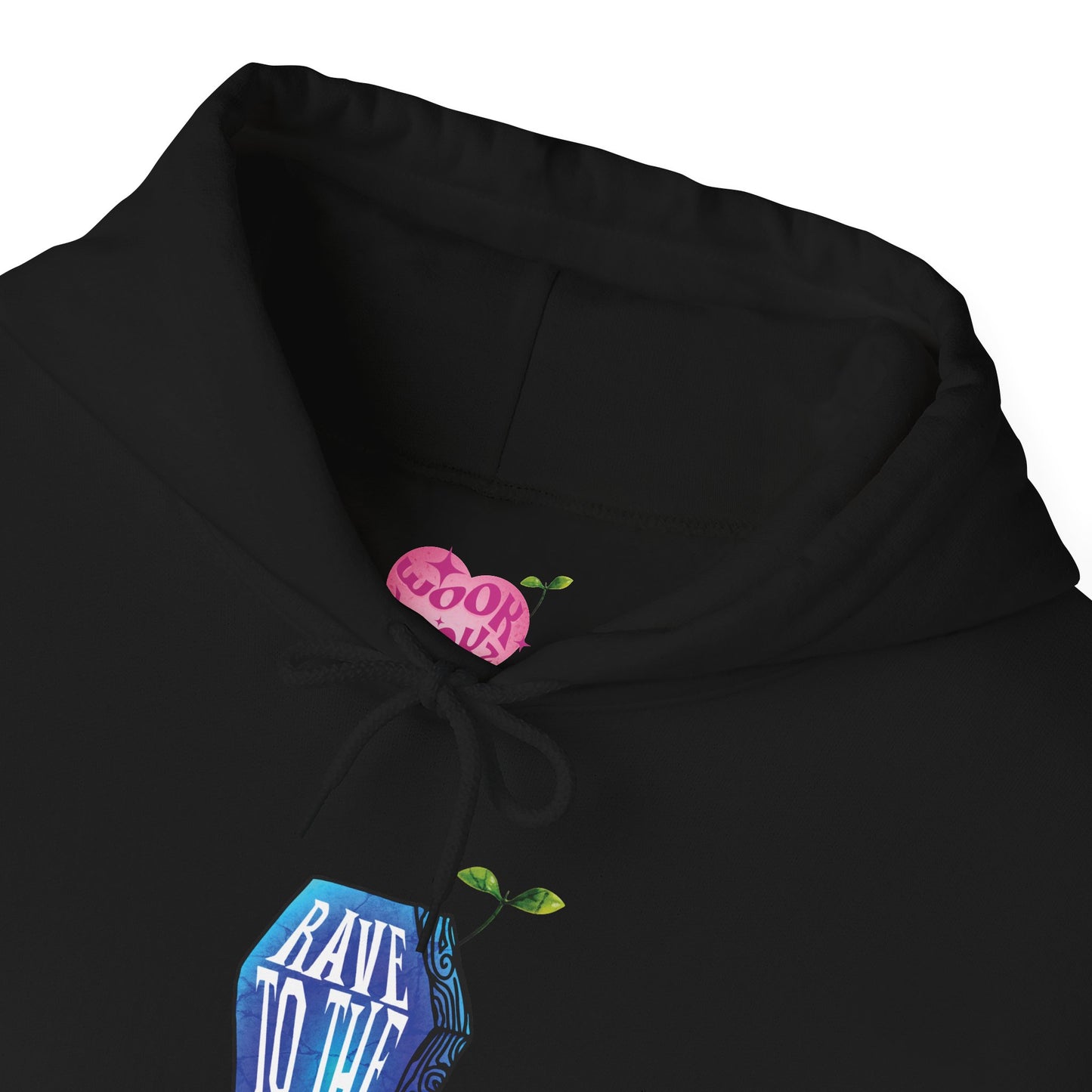 "Rave to the Grave" Blue Hoodie