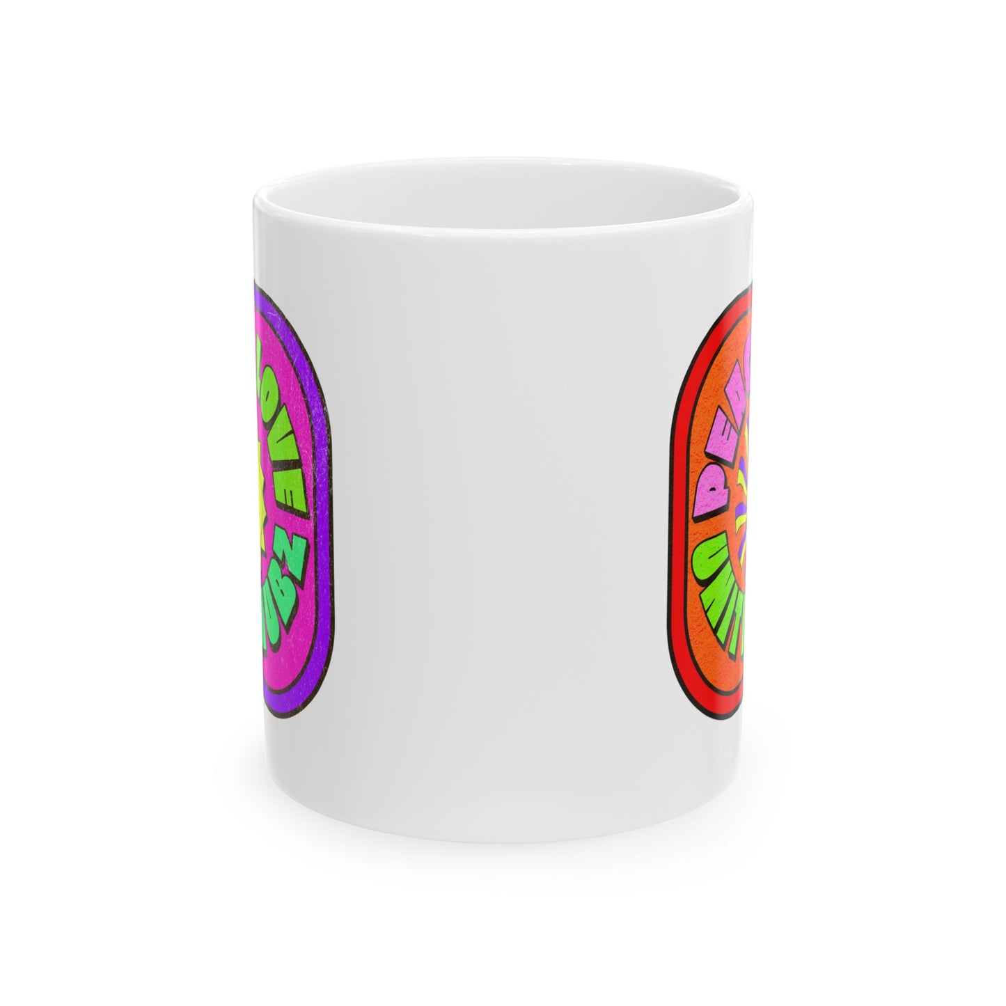 "Peace Love and Wubz x PLUR" Mug