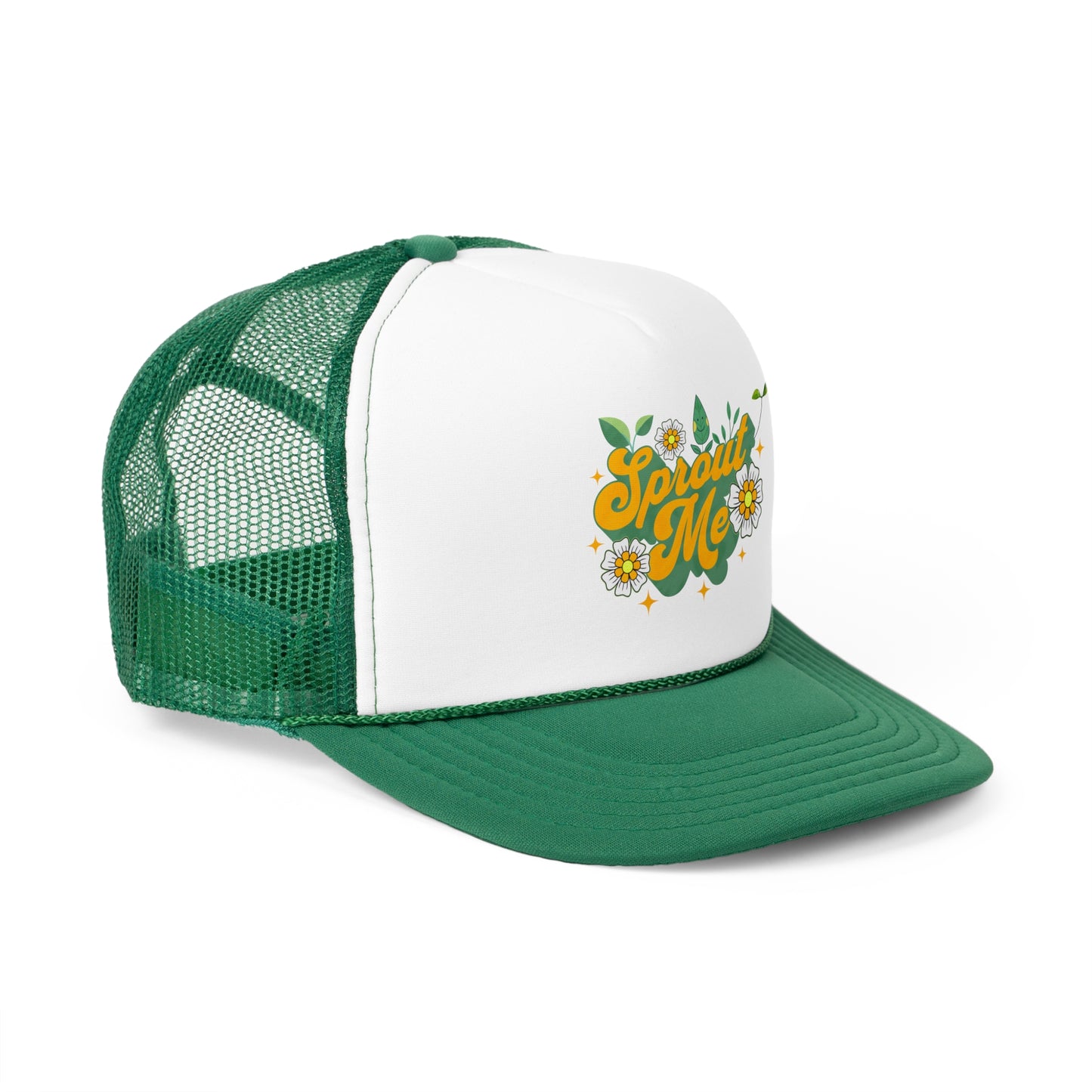 "Sprout Me" Yellow and Green Trucker Hat