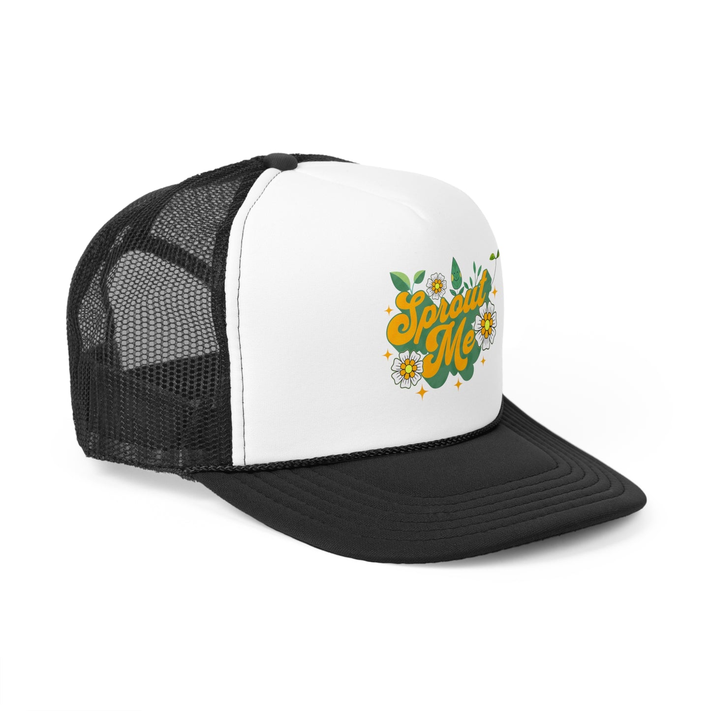 "Sprout Me" Yellow and Green Trucker Hat