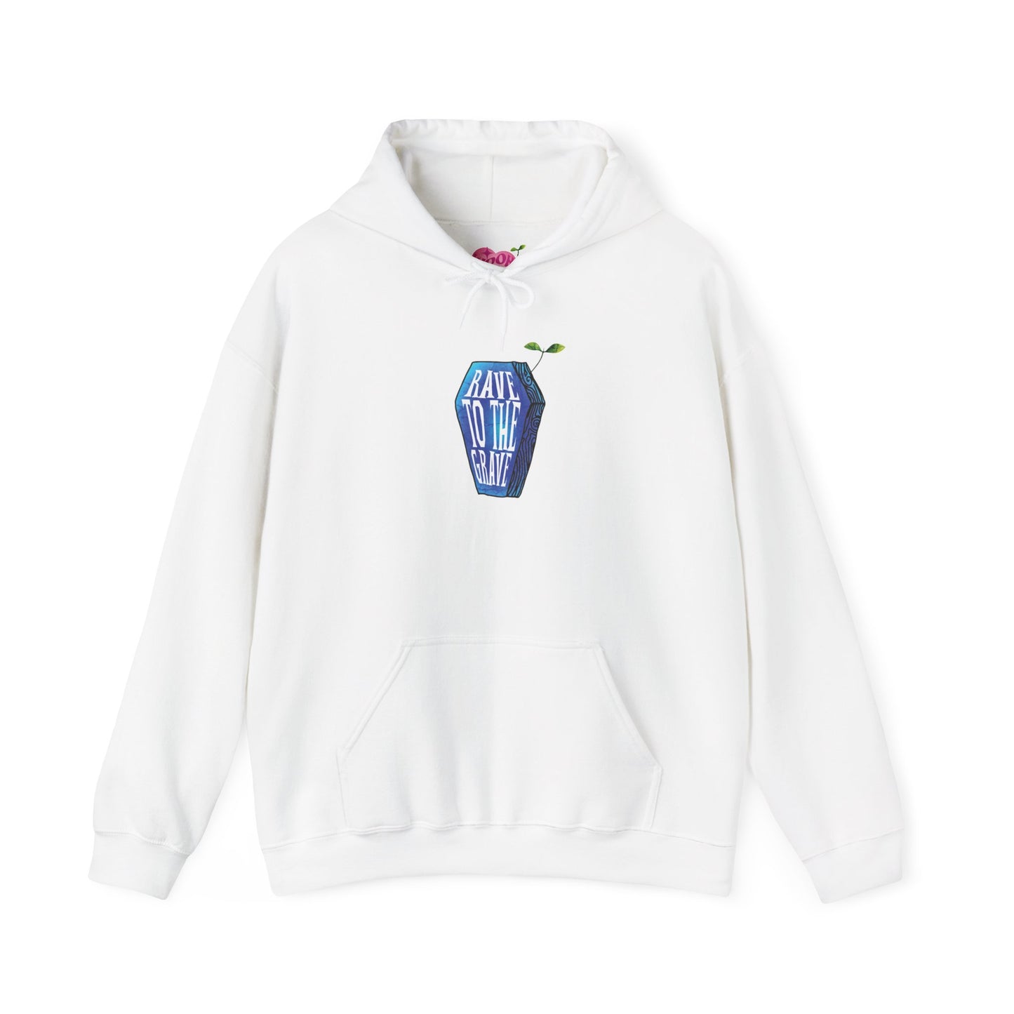 "Rave to the Grave" Blue Hoodie