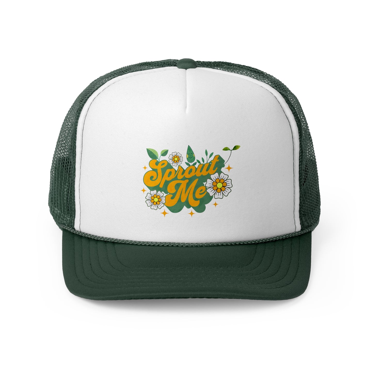 "Sprout Me" Yellow and Green Trucker Hat