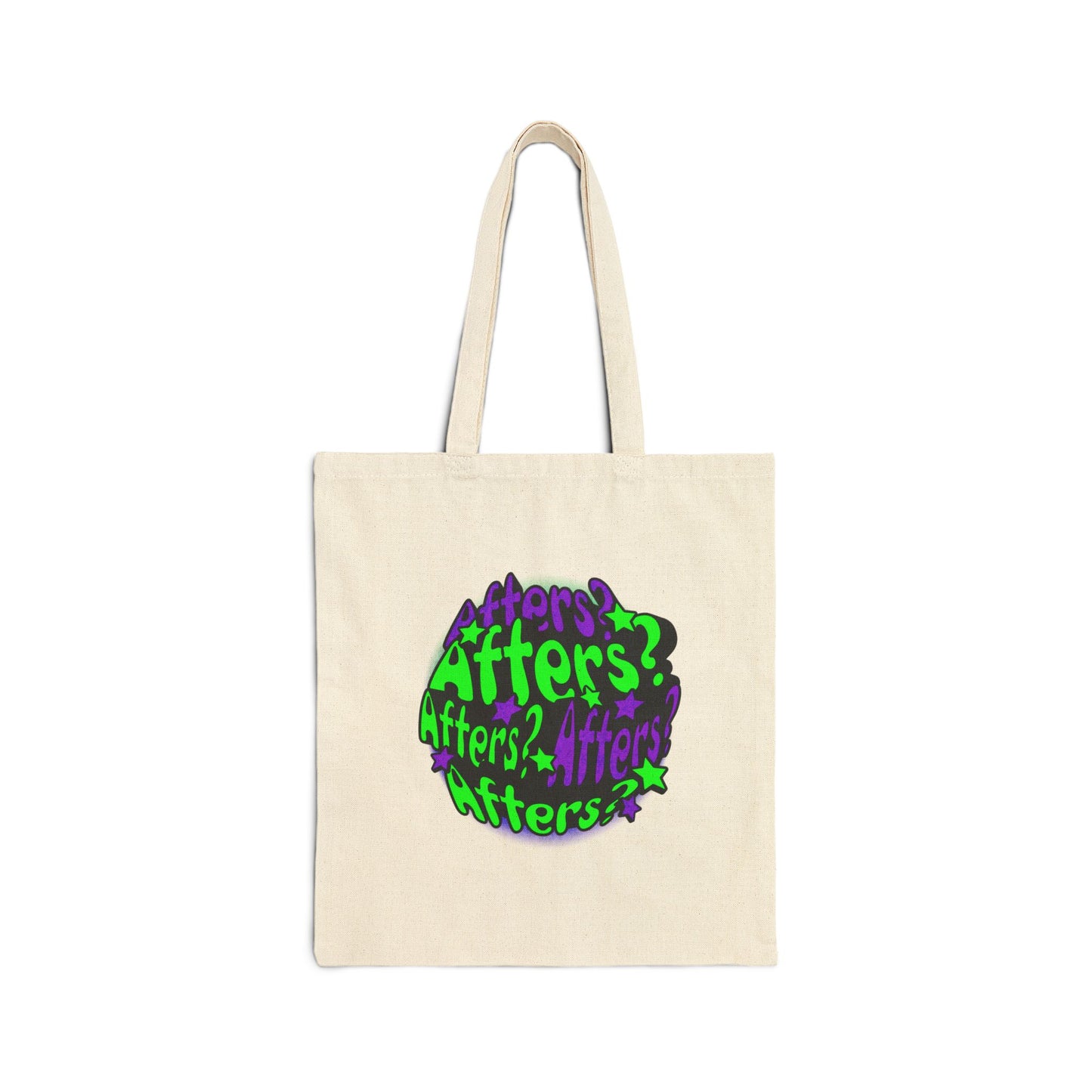 "Afters?" Green and Purple Tote Bag