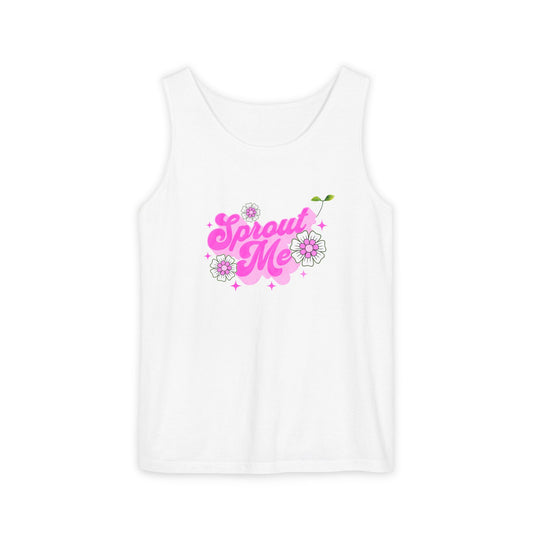 "Sprout Me" Pink Tank Top