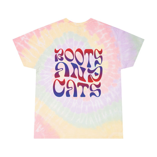 "Boots and Cats" Tie Dye Shirt