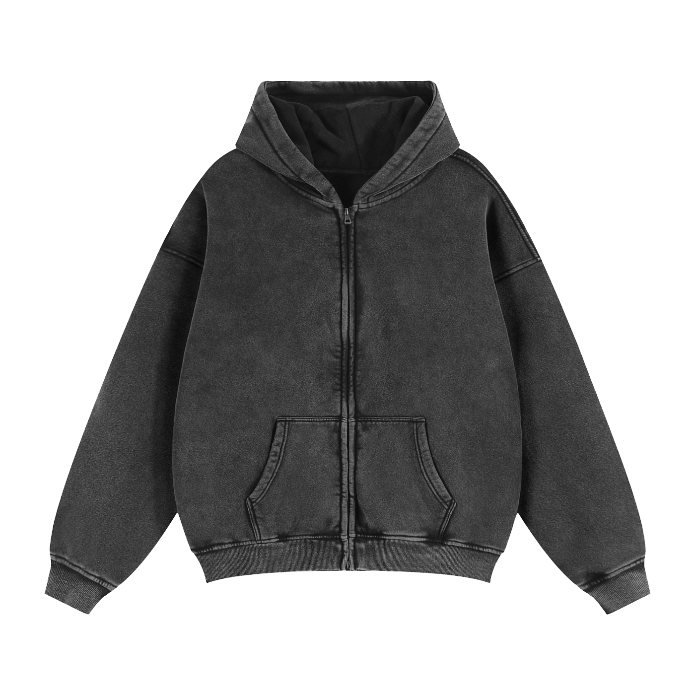 'Afters?' Blue Zip Washed Hoodie