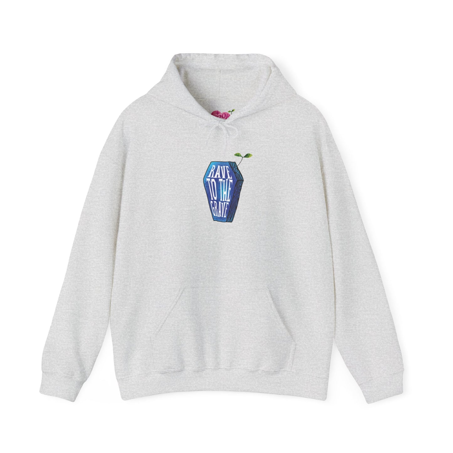 "Rave to the Grave" Blue Hoodie